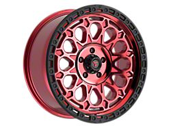 Fittipaldi Offroad FT101 Gloss Red with Machined Face, Red Tint and Satin Black Lip 5-Lug Wheel; 20x9; 18mm Offset (14-21 Tundra)