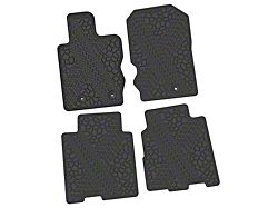 FLEXTREAD Factory Floorpan Fit Tire Tread/Scorched Earth Scene Front and Rear Floor Mats; Black (21-24 Bronco 4-Door)