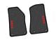 FLEXTREAD Factory Floorpan Fit Tire Tread/Scorched Earth Scene Front Floor Mats with Red Willys Insert; Black (20-24 Jeep Gladiator JT)