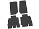 FLEXTREAD Factory Floorpan Fit Tire Tread/Scorched Earth Scene Front and Rear Floor Mats; Black (07-13 Jeep Wrangler JK 4-Door)