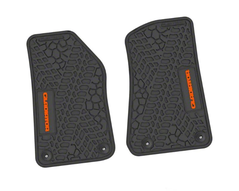 Flextread Jeep Wrangler Factory Floorpan Fit Tire Treadscorched Earth Scene Front Floor Mats 8804