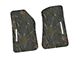 FLEXTREAD Factory Floorpan Fit Tire Tread/Scorched Earth Scene Front Floor Mats with White Rubicon Insert; Rugged Woods (18-24 Jeep Wrangler JL 2-Door)