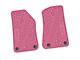 FLEXTREAD Factory Floorpan Fit Tire Tread/Scorched Earth Scene Front Floor Mats with JEEP Wave Insert; Pink (18-24 Jeep Wrangler JL 2-Door)