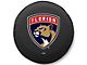 Florida Panthers Spare Tire Cover; Black (66-18 Jeep CJ5, CJ7, Wrangler YJ, TJ & JK)