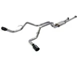 Flowmaster FlowFX Dual Exhaust System with Black Tips; Side Exit (09-14 4.0L Tundra)