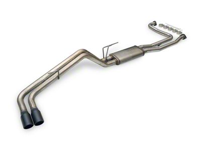 Flowmaster FlowFX Dual Exhaust System with Black Tips; Same Side Exit (22-24 Frontier)