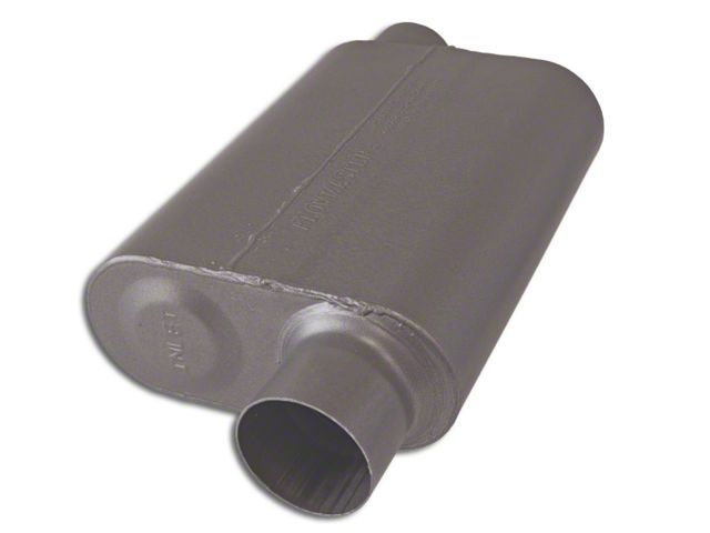 Flowmaster Super 44 Series Offset/Offset Oval Muffler; 3-Inch Inlet/3-Inch Outlet (Universal; Some Adaptation May Be Required)