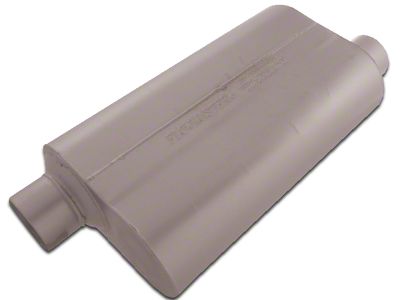 Flowmaster Super 50 Series Offset/Offset Oval Muffler; 3-Inch Inlet/3-Inch Outlet (Universal; Some Adaptation May Be Required)