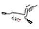 Flowmaster Signature Series Dual Exhaust System with Black Chrome Tips; Side Exit (16-23 3.5L Tacoma)