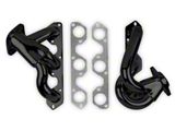 Flowtech 1-5/8-Inch Shorty Headers; Black Painted (07-11 3.8L Jeep Wrangler JK)