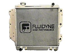 FLUIDYNE High Performance 3-Row Aluminum Radiator; 26-Inch x 24-Inch (87-06 Jeep Wrangler YJ & TJ w/ LS Swap)