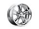 Foose Knuckle Chrome 5-Lug Wheel; 17x8; 1mm Offset (05-15 Tacoma)