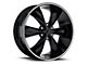 Foose Legend Six Gloss Black 6-Lug Wheel; 22x9.5; 35mm Offset (21-24 Bronco, Excluding Raptor)