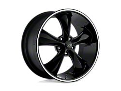 Foose Legend Gloss Black Milled Wheel; 18x8; 1mm Offset (84-01 Jeep Cherokee XJ)