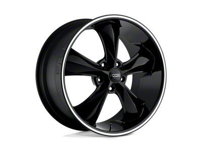 Foose Legend Gloss Black Milled Wheel; 18x9; 7mm Offset (84-01 Jeep Cherokee XJ)