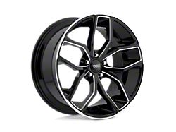 Foose Outcast Gloss Black Milled Wheel; 20x10; 40mm Offset (93-98 Jeep Grand Cherokee ZJ)