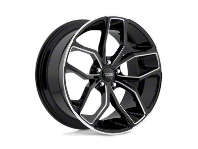 Foose Outcast Gloss Black Milled Wheel; 20x10; 40mm Offset (93-98 Jeep Grand Cherokee ZJ)