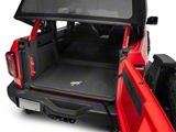 Ford Cargo Area Floor Liner with Bronco Logo; Black (21-24 Bronco 4-Door)