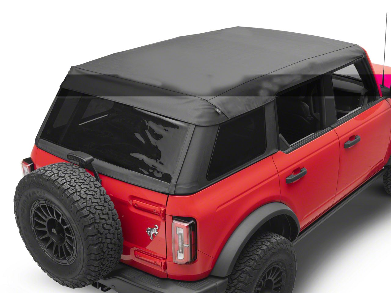 Ford Bronco TrekTop Retractable Soft Top; Black Vinyl VM2DZ-78501C25-E ...