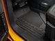 Ford Vinyl Front and Rear Floor Liners; Black (21-24 Bronco 2-Door)