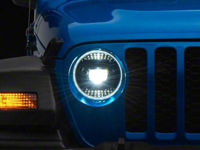 Diode Dynamics Elite LED Headlights; Black Housing; Clear Lens (20-24 Jeep Gladiator JT)