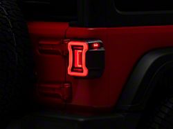 Form Lighting LED Tail Lights; Black Housing; Smoked Lens (18-24 Jeep Wrangler JL w/ Factory Halogen Tail Lights)