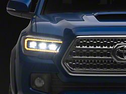 Form Lighting Sequential LED Projector Headlights; Black Housing; Clear Lens (16-23 Tacoma)