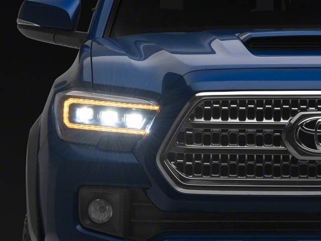 Form Lighting Sequential LED Projector Headlights; Black Housing; Clear Lens (16-23 Tacoma)