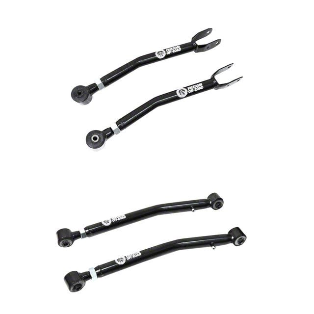 Freedom Offroad Jeep Gladiator Adjustable Front Control Arms for 0 to 4 ...