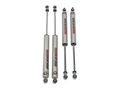 Freedom Offroad Front and Rear Monotube Shocks for 2.50 to 4.50-Inch Lift (20-25 Jeep Gladiator JT)