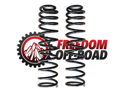 Freedom Offroad 2.50-Inch Front Lift Springs (18-25 Jeep Wrangler JL 4-Door, Excluding 4xe, EcoDiesel & Rubicon 392)