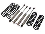 Freedom Offroad 2.50-Inch Front and Rear Lift Springs with Shocks (07-18 Jeep Wrangler JK)