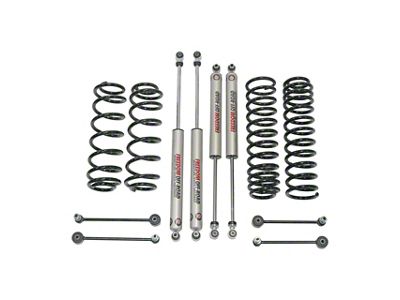 Freedom Offroad 4-Inch Suspension Lift Kit with Extended Sway Bar End Links and Monotube Shocks (18-25 Jeep Wrangler JL 4-Door)