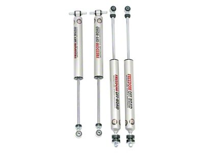 Freedom Offroad Front and Rear Monotube Shocks for 2.50 to 4.50-Inch Lift (07-18 Jeep Wrangler JK)