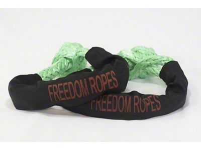 Freedom Ropes 3/8-Inch Synthetic Soft Shackle; Neon Green