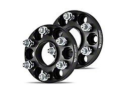 1-Inch 6-Lug Wheel Spacers; Black; Set of Two (05-24 Frontier)