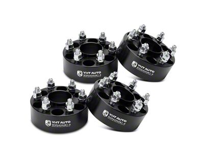 2-Inch 6-Lug Wheel Spacers; Black; Set of Four (05-24 Frontier)