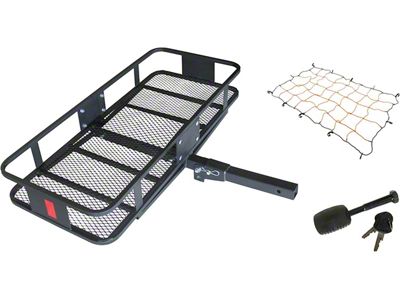 2-Inch Receiver Hitch Deluxe Fold-Up Cargo Carrier Kit (Universal; Some Adaptation May Be Required)