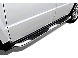 3-Inch Round Side Step Bars; Stainless Steel (05-24 Frontier Crew Cab)