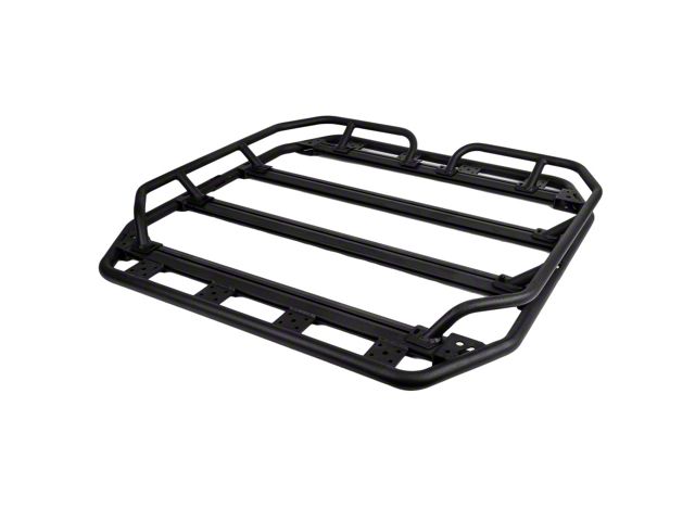 Go Rhino 40-Inch x 40-Inch Flat Platform Rack with Tri Rail Kit (Universal; Some Adaptation May Be Required)