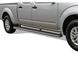 6-Inch Wheel-to-Wheel Running Boards; Hairline SIlver (05-24 Frontier Crew Cab w/ 6-Foot Bed)