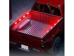 8-LED Focal Series Rock Light Pod Truck Bed Lighting Kit; Red (Universal; Some Adaptation May Be Required)