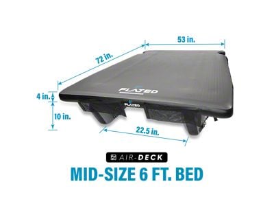 Air-Deck Raised Platform; Mid-Long (05-25 Frontier w/ 6-Foot Bed)