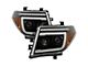 APEX Series High-Power LED Module Headlights; Black Housing; Clear Lens (05-08 Frontier)