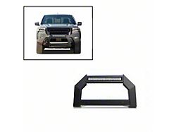 Armour Bull Bar with 20-Inch LED Light Bar; Black (22-24 Frontier)