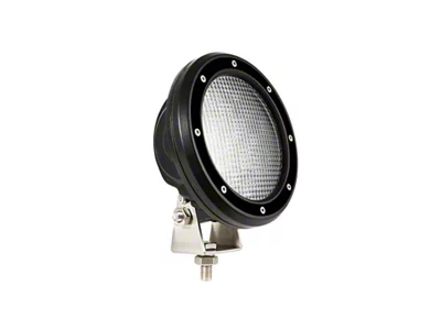 Armour II Roll Bar Basket with 5.30-Inch Black Round Flood LED Lights (05-21 Frontier)