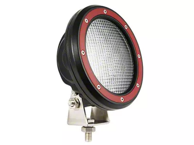 Armour II Roll Bar Basket with 5.30-Inch Red Round Flood LED Lights (05-21 Frontier)