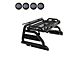 Atlas Roll Bar with 5.30-Inch Black Round Flood LED Lights for Tonneau Cover; Black (05-21 Frontier)