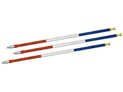 CB Antenna with Tuneable Tip; 3-Foot; Red/White/Blue (Universal; Some Adaptation May Be Required)