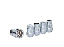 Chrome Acorn Wheel Locks; M12x1.25; Set of 4 (05-25 Frontier)